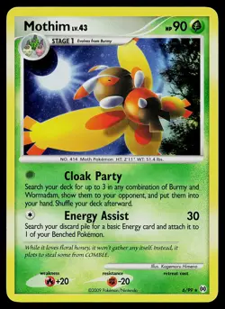 Pokemon Card - Mothim Arceus 6/99 Holo Rare - Image 1