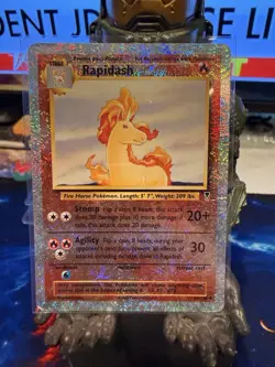 Vintage Pokemon Card TCG Rapidash 60/110 Reverse Holo Legendary Collection HP/MP - Image 1