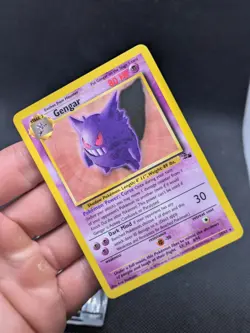 Gengar 20/62 Fossil Non Holo Rare Pokemon Card WOTC LP EXCELLENT - Image 2