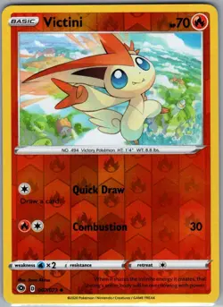 Victini 007/073 Reverse Holo Champion's Path - Pokemon Card - NM - Image 1