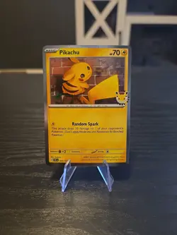 2026 Pokemon Pikachu Stamped Pokemon Day 30th Anniversary Promo Card 051/162 - Image 1