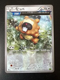 Pokemon 058/070 C Bidoof Gaia Volcano XY5 Japanese Card - Image 1