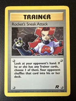 Pokemon Rocket's Sneak Attack 72/82 Non-Holo Card Team Rocket Set - Image 1