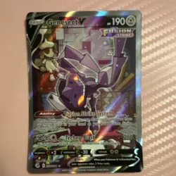 Pokemon Genesect V Ultra Rare Full Art Holo 255/264 Fusion Strike 190 HP Card - Image 2