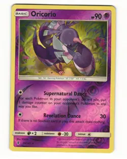 Oricorio 56/145 Rare Reverse Holo 2017 Guardians Rising Pokemon LP - Image 1