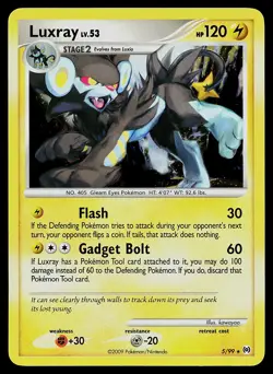Pokemon Card - Luxray Arceus 5/99 Holo Rare - Image 1