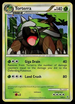 Pokemon Card - Torterra HGSS Unleashed 10/95 Holo Rare - Image 1