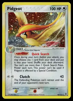 Pokemon Card - Pidgeot FireRed & LeafGreen 10/112 Holo Rare - Image 1