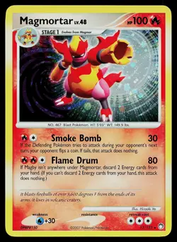 Pokemon Card - Magmortar Mysterious Treasures 12/123 Holo Rare - Image 1