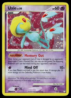 Pokemon Card - Uxie Mysterious Treasures 18/123 Holo Rare - Image 1