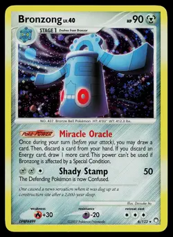 Pokemon Card - Bronzong Mysterious Treasures 6/123 Holo Rare - Image 1