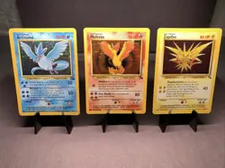 Pokemon TCG Legendary Birds Fossil Set Holo Rare Lot - WOTC Era VTG 1999 LP - Image 1