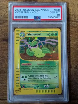 Pokemon Victreebel Aquapolis Holo Rare #H30 PSA 10 Gem Mint Pop 83 - Image 1