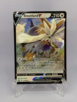 Stoutland V 117/163 Swsh05: Pokemon Battle Styles Full Art Holo NM 🔥🔥🔥 - Image 1