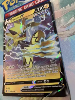 Zeraora V - 053/198 Ultra Rare Full Art HOLO Chilling Reign Pokemon TCG NM - Image 4