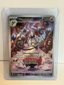 Pokemon Chandelure 103/086 Sv: White Flare Illustration Rare Full Art Holo 150 … - Image 1