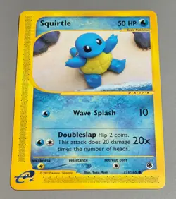 Squirtle # 131/165 Common Expedition Basis-Set 2002 Pokemon EN Mint Vintage - Image 1