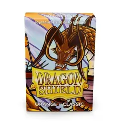 Dragon Shield 60 Deck Protector Sleeves Japanese size Orange AT-10613 Yugioh TCG - Image 1
