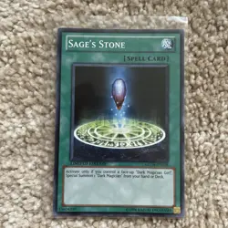 Yu-Gi-Oh Sage's Stone GLD4-EN038 Limited Edition Common Card Mp - Image 1