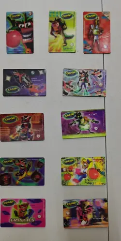 Lotto Cards Crash Bandicoot Mr. Day Vintage Rare Leggere La Descrizione - Image 1