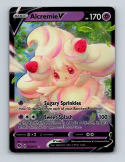 Alcremie V 022 2020 Pokemon Champion's Path Ultra Rare Card NM+ - Image 1