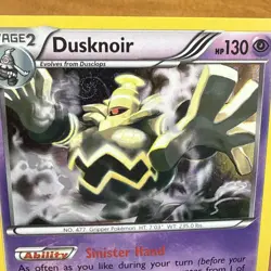 HD Galaxy Swirl Dusknoir 63/149 Boundaries Crossed Holo Rare Pokemon Card LP - Image 1