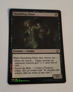 MtG Shambling Ghast (AFR-119) Common Foil English MINT - Image 1