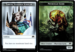 Emblem - Phyrexian Germ / Tamiyo, Seasoned Scholar Token (Foil) - MTG MH3 - Image 1