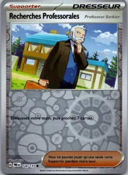 Carte Pokemon Dresseur recherches Professorales 124/131 Reverse 2025 - Image 1