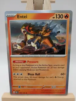 Entei 30/197 Sv03 Obsidian Flames Reverse Holo Pokemon Rare English Pokemon TCG - Image 1