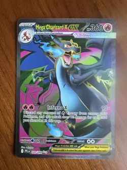 Mega Charizard X ex 109/094 Ultra Rare ME02 Phantasmal Flames Pokemon TCG NM - Image 1
