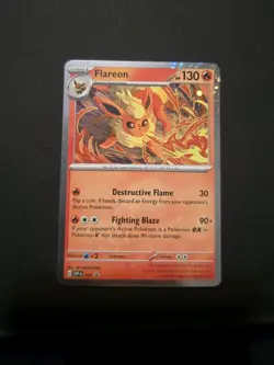 Flareon SVP 167 Cosmos Holo Black Star Promo Prismatic Evolutions Pokemon - Image 1