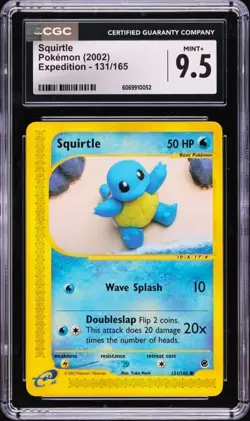 Pokemon 2002 Squirtle #131/165 - Expedition - CGC 9.5 MINT+ LOW POP 🕶🐢💦 - Image 1