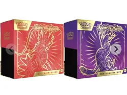 2× Pokemon Karmesin & Purpur Base Top Trainer Box Set ☆NEU&OVP☆ - Image 1