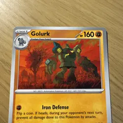 088/162 Golurk Pokemon Card Temporal Forces Pokemon Trading Card Game TCG - Image 3