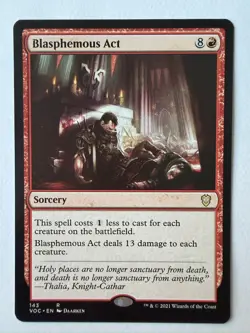 Blasphemous Act ~ Commander: Crimson Vow [ NM ] [ Magic MTG ] - Image 1