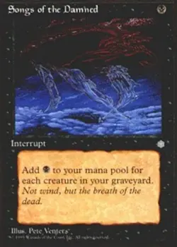 MTG magic cards 1x Songs of the Damned Ice Age Light Play, English - Image 1