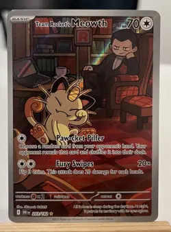 Pokemon Team Rocket's Mewoth- 203/182 Near Mint pack Fresh - Image 1