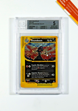 Pokemon BGS 5 Houndoom #H11 Holo Aquapolis 2003 Italiano - Image 1