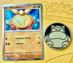 Snorlax Coin & Makuhita 068 Perfect Order Cosmos Holo Promo Pokemon TCG NM - Image 1