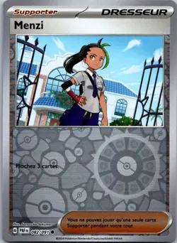 Carte Pokemon Dresseur Menzi 082/091 Reverse - 2024 - Image 1