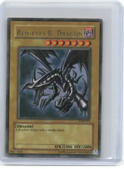 2002 Yu-Gi-Oh! TCG—Red-Eyes B. Dragon #LOB-070—Ultra Rare Foil (DMG) - Image 1