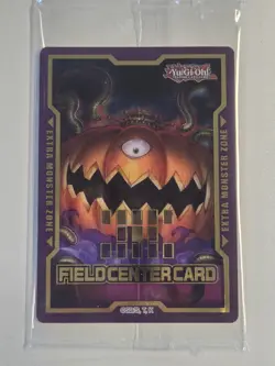 MZMU Pumpking the King of Ghosts Yugioh Field Center Maze of Muertos Promo Mint - Image 1