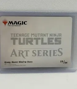 Krang, Master Mind GOLD STAMPED Art Card (25/54) Art Series: TMNT - Image 2
