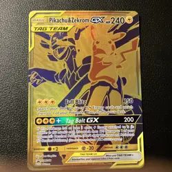 Pikachu & Zekrom GX - SM248 - Pokemon Sun & Moon Promo Ultra Rare Card NM - Image 1