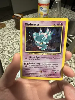 Pokemon TCG Misdreavus Neo Revelation Holo Card 11/64 Unlimited Rare #S335 - Image 1
