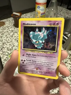 Pokemon TCG Misdreavus Neo Revelation Holo Card 11/64 Unlimited Rare #S335 - Image 2