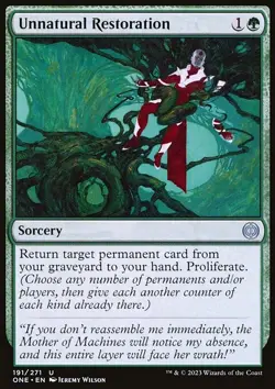 Unnatural Restoration - Phyrexia: All Will Be One | MTG Card - Image 3