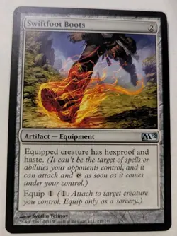 Swiftfoot Boots Core Set 2012 (M12) - MTG RARE - Image 1