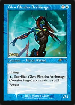 1x Glen Elendra Archmage - Foil Light Play MTG Magic - Kid Icarus - - Image 1
